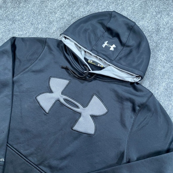Under Armour Other - Under Armour Storm 1 Hoodie Pullover Mens M Black Sweatshirt Performance Stretch